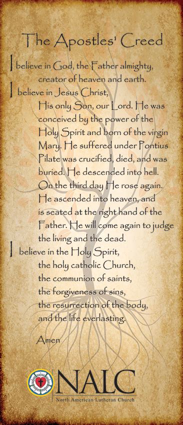 the apostles creed traditional version.